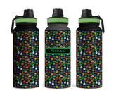 Personalized Gamer Tumbler 20oz Retro Game Water Bottle